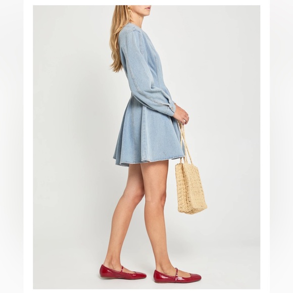 Denim Mini Dress - Small - Picture 3 of 5